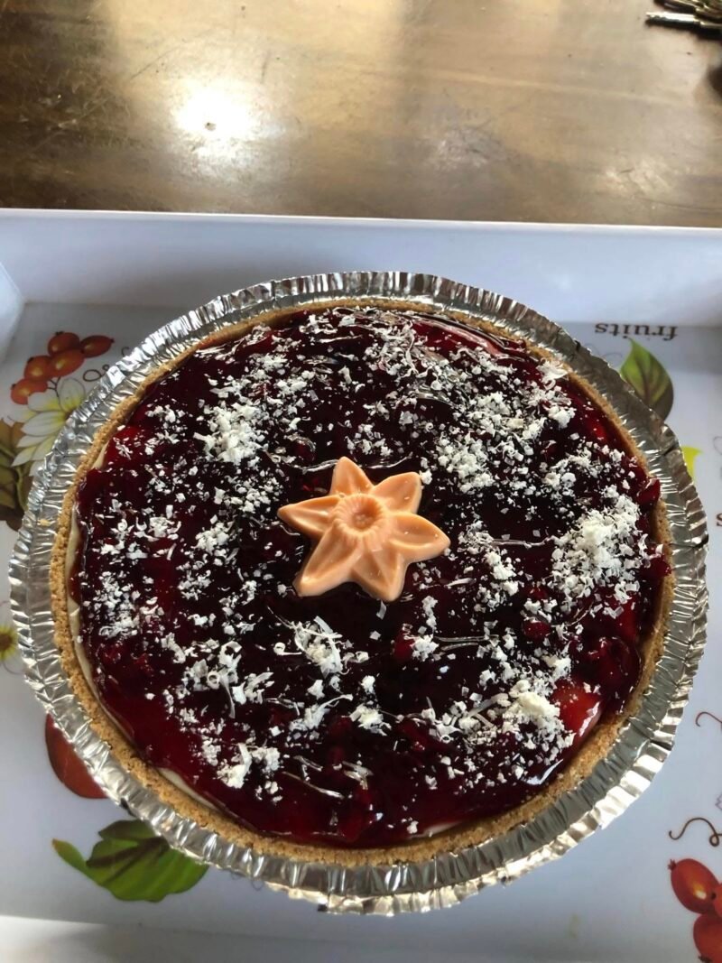 Tarte 9 pouces fromage et cerises